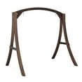 thumbnail image 1 of VINGLI 1000 lbs Patio Wooden Porch Swing Stand for 5 ft Swings, Rustic, 1 of 8