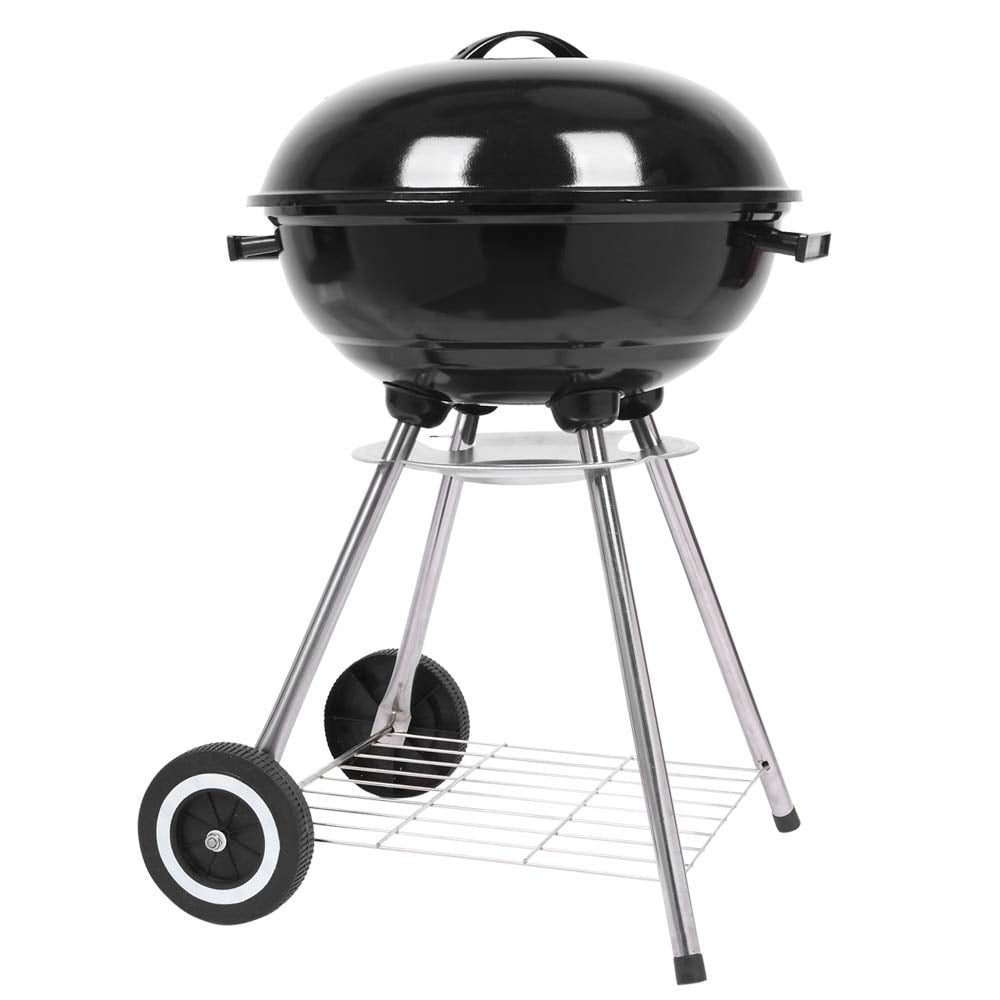 VINGLI 18 inches Charcoal Grill Original Kettle Apple Charcoal Grilling Stove Large Oven for Outdoor Courtyard Picnic Roast Meat Home BBQ