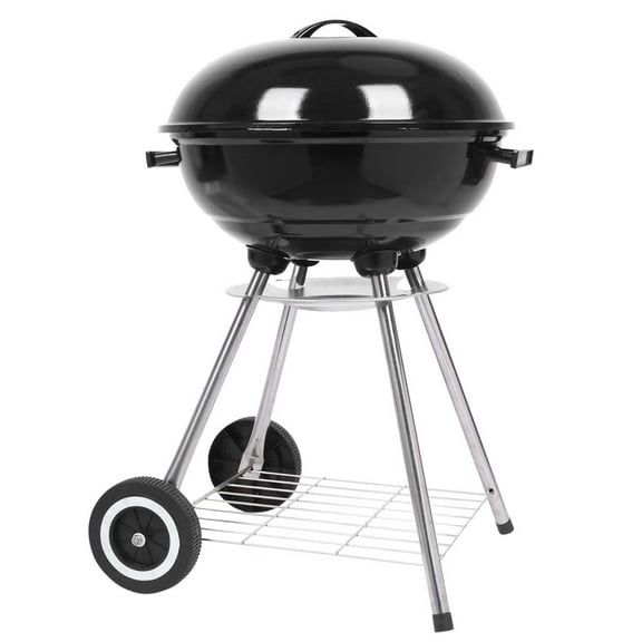 VINGLI 18 inches Charcoal Grill Original Kettle Apple Charcoal Grilling Stove Large Oven for Outdoor Courtyard Picnic Roast Meat Home BBQ