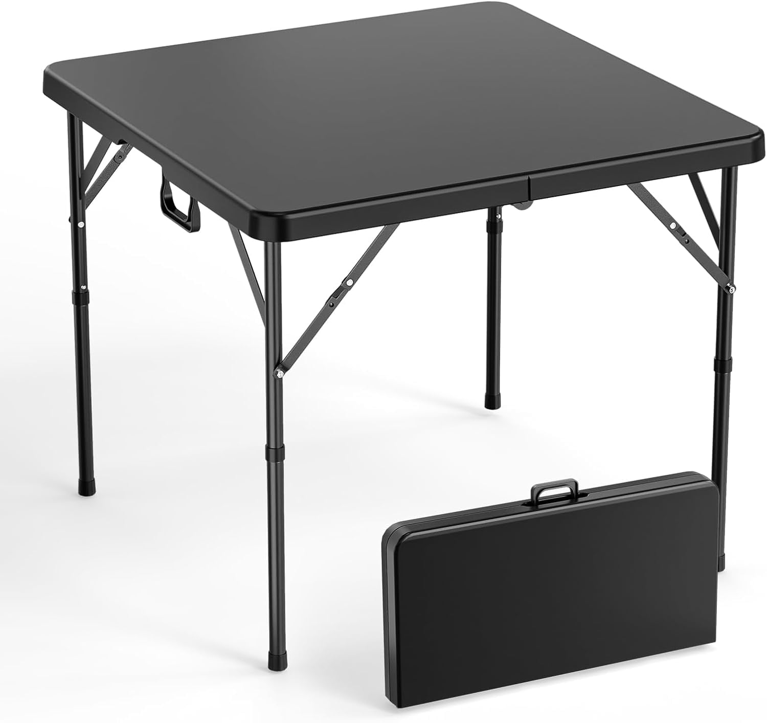 VINGLI 34" Fold in Half Square Table, Bi-Folding Commercial Table ...