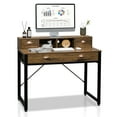 thumbnail image 1 of VINGLI  41.7" Computer Desk with 4 Drawers and Monitor Stand,Small Home Office Study Writing Desk for Small Place, 1 of 7