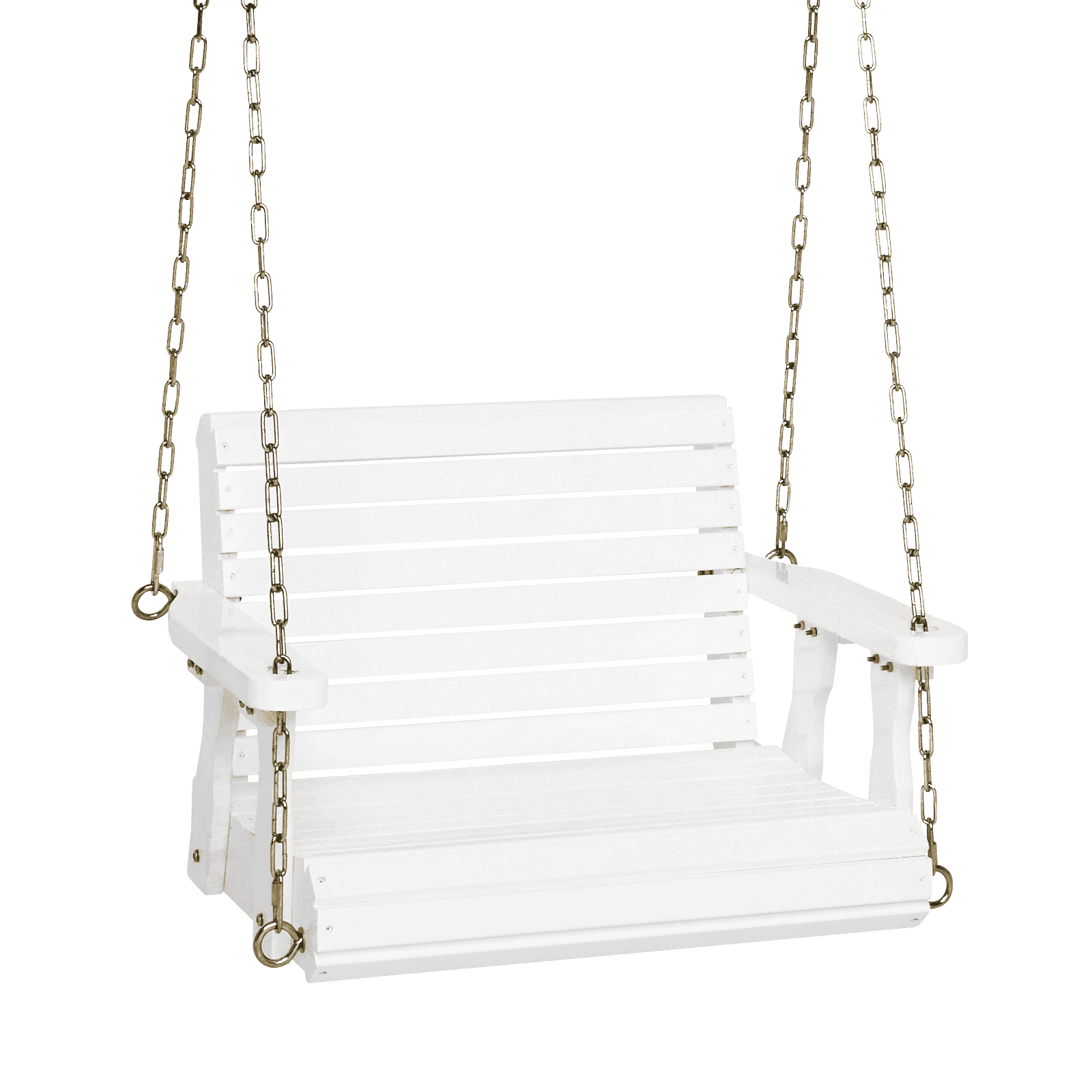 VINGLI 440 lbs Single Person Patio Porch Swing with Adjustable Chains