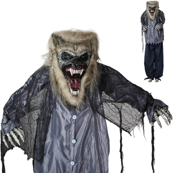 VINGLI 7FT Halloween Decoration Animatronics Outdoor Decorations for Indoor Party Prop Lawn Patio Yard Decor House Garden, Werewolf
