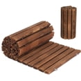 thumbnail image 1 of VINGLI 8ft L 22in W Wooden Garden Pathway, Roll Out Outdoor Walkway Flooring W/Steel Wire, Anti-Slip Texture, Ground Stakes, Fir Wood Pathway for Garden, Patio, Wedding, Beach, Party Decor, 1 of 7