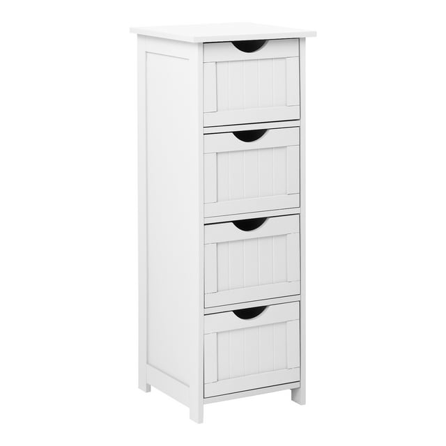 VINGLI Slim Tall Freestanding Bathroom Storage Narrow 4Drawer