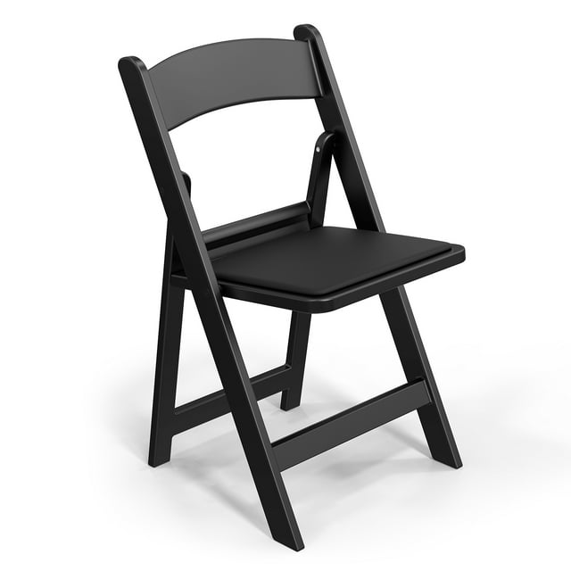 VINGLI HeavyDuty Resin Plastic Folding Chair, Padded, 350lbs Capacity