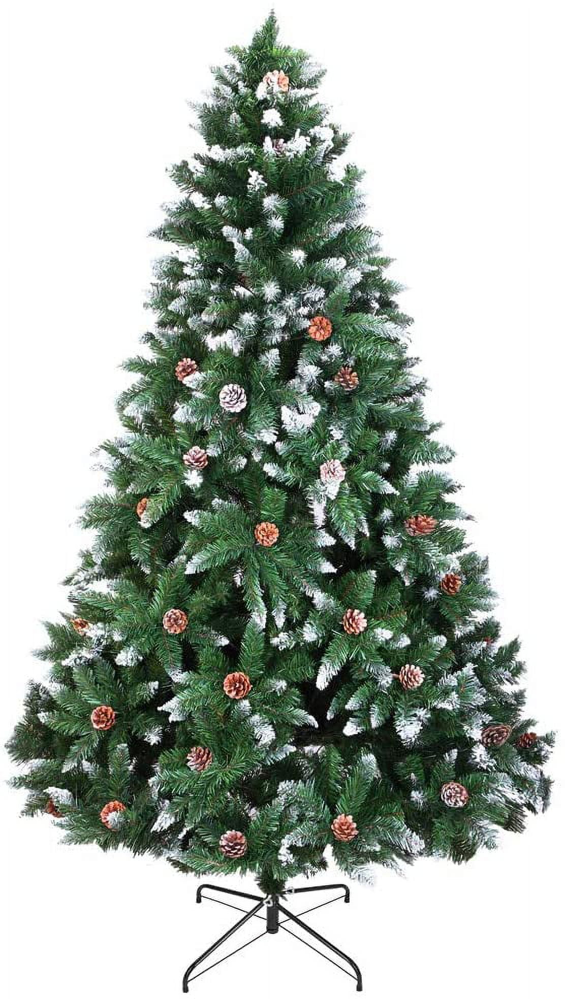 6ft Pre-Lit Pop Up Christmas Tree With 150 Lights - Flocked Snow, Pre-Decorated, 1-Minute Setup 4 thumbnail image