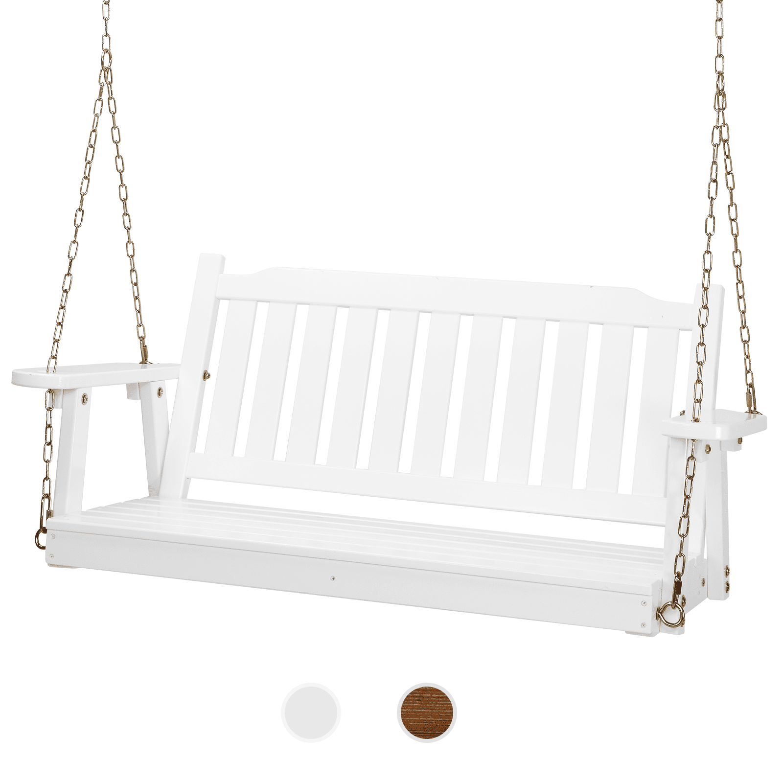 4 ft white porch swing deals