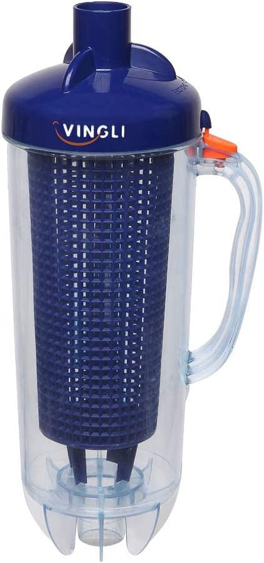 VINGLI Leaf Canister with Plastic Mesh Basket Leaf Trap with Handle