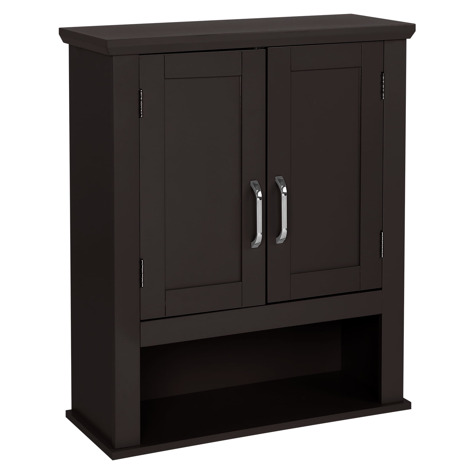 VINGLI Medicine Cabinet Espresso Bathroom Kitchen Office Wall Storage Cabinet Collection Floating Cabinet Organizer with 2-Doors 21" W X 8.5" D X 25.2" H