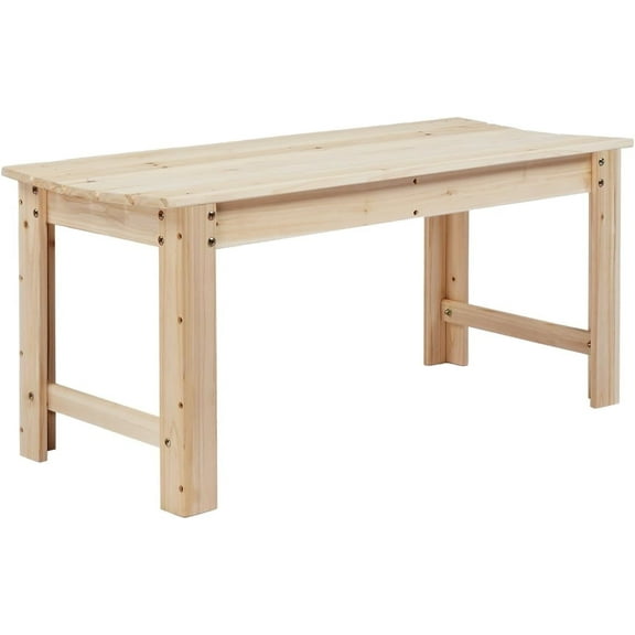 VINGLI Outdoor Wood Bench, 48" Outdoor Bench Patio Wooden Bench Garden Bench Outdoor Backless Bench for Deck Patio