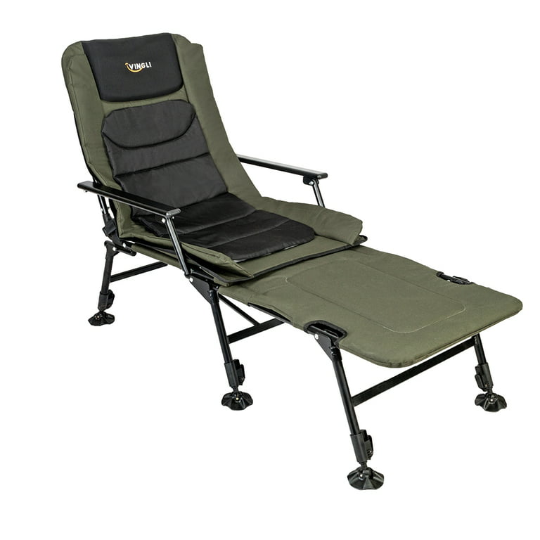 VINGLI Oversized Fishing Chair with Footrest Support 440 lbs 160