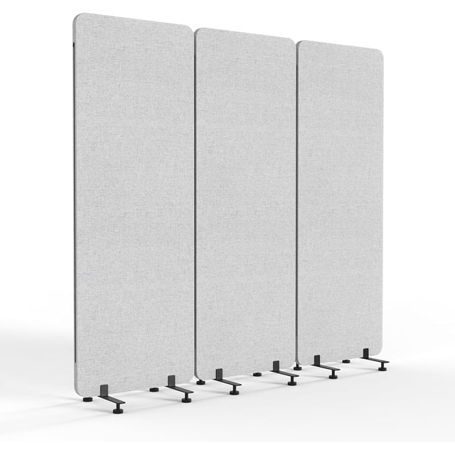 VINGLI Room Divider Screen, Freestanding Privacy Partition Wall, Zipper ...