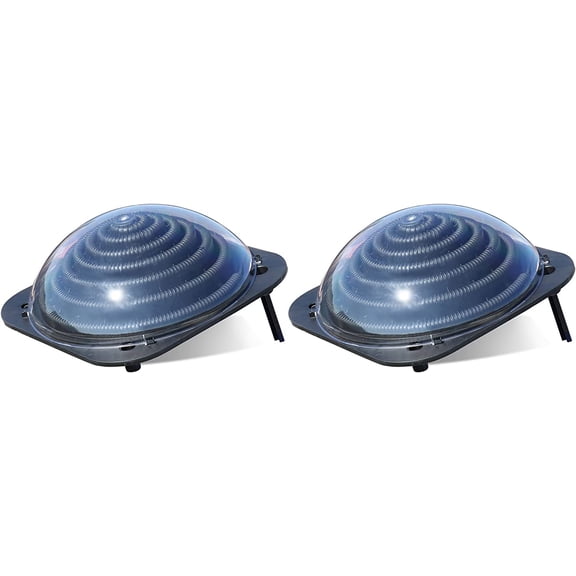 VINGLI Solar Pool Heater Above Ground Domed Solar Powered Swimming Pool Heater Contour Pool Heating Coil , 2 Packs