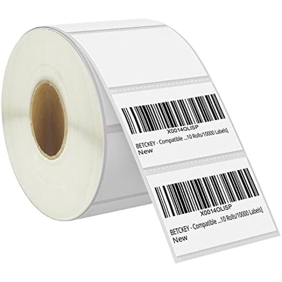 VINGVO - 2.25" x 1.25" (57 mm x 32 mm) UPC Barcode & Multipurpose Labels Compatible with Zebra & Rollo Label Printer,Premium Adhesive & Perforated [1 Rolls, 1000 Labels]