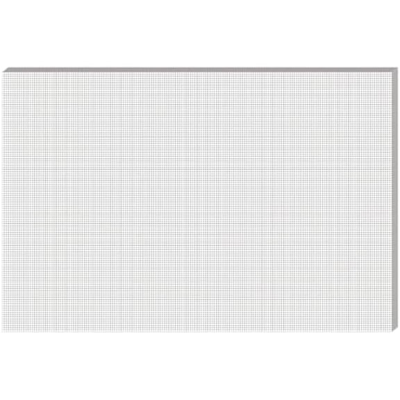 VINGVO 25 Sheet Graph Paper Pad 24" x 36" Large Graph 1" and 1/5" Ruled Grid Paper for Engineer Architect Designer Mathematician Draftsmen Sketch House Commercial Building Drafting (Bright White)