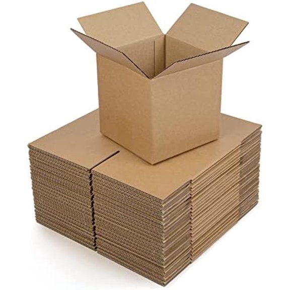 VINGVO Shipping Boxes 6x6x6 Inches Small Corrugated Cardboard Boxes, 25 Pack
