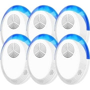 VINGVO Ultrasonic Repeller to Repel Mice and Rat Indoor Pest Insect Rodent Mouse Deterrent Repellent Plugin Spider Cockroach Critter Pest Device 6 Pack