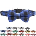 thumbnail image 1 of VINIPET Breakaway Cat Collar with Bow Tie and Bell for Small Med Cat (Blue), 1 of 7
