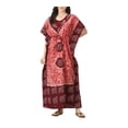 thumbnail image 1 of VINIROH Women Batik Kaftan Cotton Night Suit Night Dress Long Caftan Nighty Maxi, 1 of 2