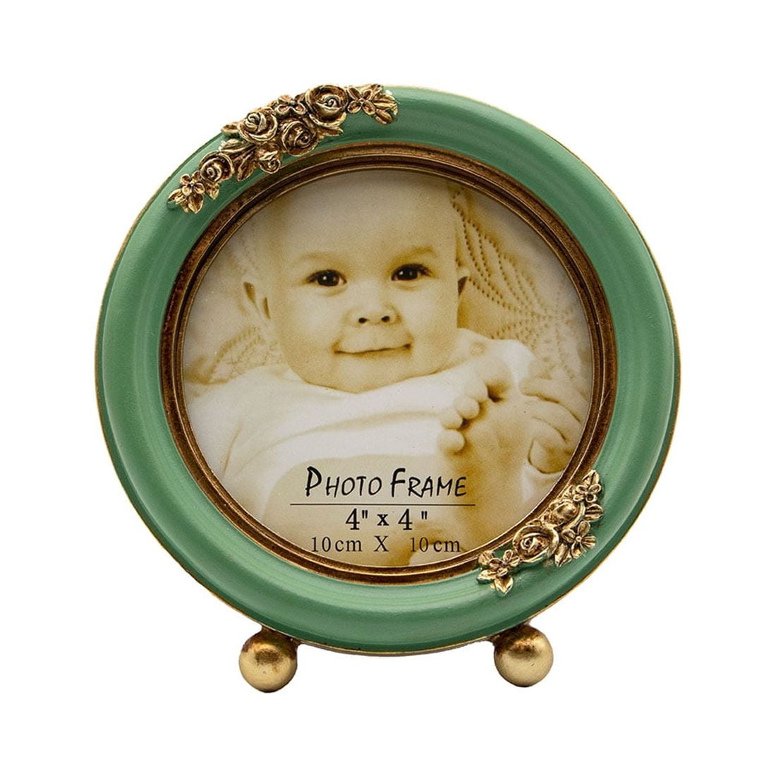 VINLIFE Vintage Picture Frames 4x4 Round Picture Frames Circle Mini