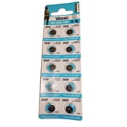 VINNIC 393 Silver Oxide Coin Battery 10 Pack 1.55 volt 65mAh