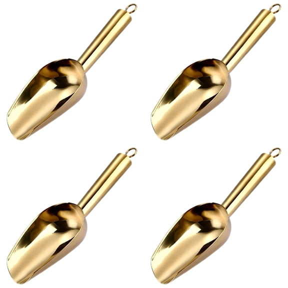 VINOIC 4pcs Ice Cream Scoop with Soft Grip Handle Stainless Steel and Dishwasher Safe multi purpose Scooper for Hard Ice Cream, Gelato, Sorbet, Cookie Dough and Melon Ergonomic Kitchen Tool