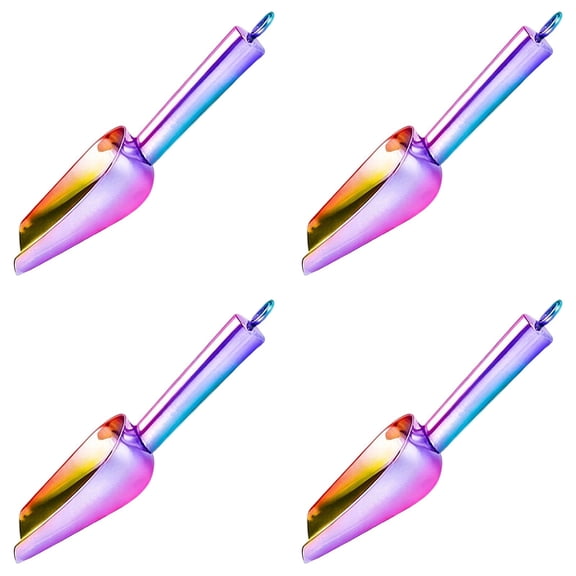 VINOIC 4pcs Ice Cream Scoop with Soft Grip Handle Stainless Steel and Dishwasher Safe multi purpose Scooper for Hard Ice Cream, Gelato, Sorbet, Cookie Dough and Melon Ergonomic Kitchen Tool