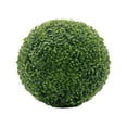 thumbnail image 1 of VINOIC Artificial Boxwood Topiary Ball, Lifelike Fake Grass Sphere for Outdoor Walkways Decor, 1-Piece Decorative Plant, 2-Hemisphere Set for Arcades Decks Outdoor Walkways Boxwood Balls, 1 of 3