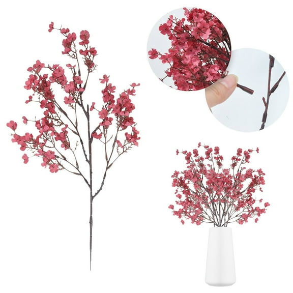 VINOIC Artificial Cherry Blossom, Gypsophila and Stem Design, Perfect for Home Decor and Wedding Centerpieces, Elegant Table Arrangements for Living Room Display