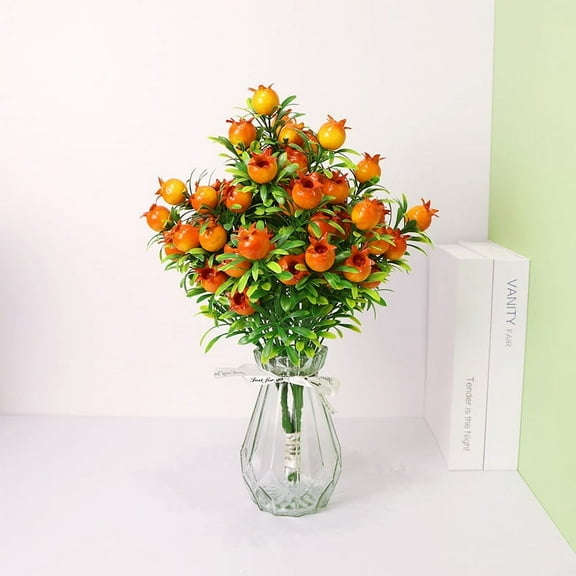 VINOIC Artificial Orange Tree Centerpiece - Farmhouse Fruit Decor without Vase, Kitchen Table Display for Home Dining