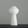 thumbnail image 1 of VINOIC Ceramic Flower Vase Minimalist Style, Plain White Pot for Tabletop Home Floral Decoration, 1 of 3