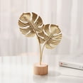 thumbnail image 1 of VINOIC Golden Gingko Leaf Ornament, Modern Metal Table Sculpture, 1-Piece Home Decor for Living Room Bookshelf Desktop for Living Room Bedroom Bookshelf Desktop Decoratio Black1 One, 1 of 9