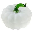 thumbnail image 1 of VINOIC Handmade Glass Pumpkin, Frosted White Tabletop Home Decor, Sustainable Artisanal Fall Decoration, Elegant Thanksgiving Centerpiece, 1 of 8