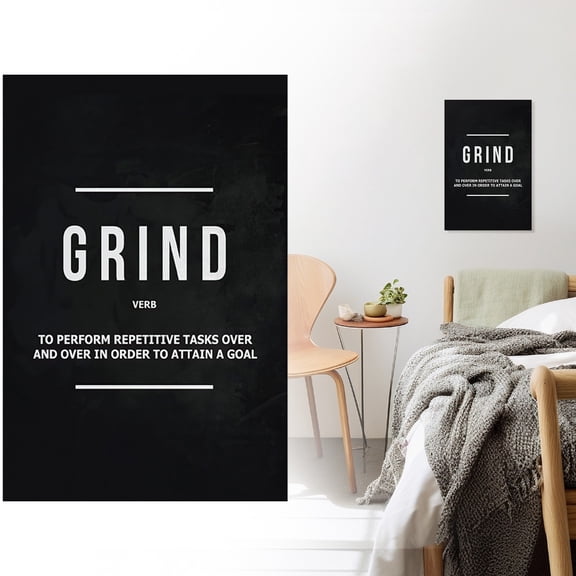 VINOIC Inspirational Quote Canvas Wall Art Eco-Friendly Modern Motivational Sayings Print for Living Room Bedroom Home Aesthetic & Encouragement Decor, Style C M