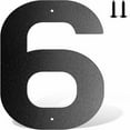 thumbnail image 1 of VINOIC Metal House Numbers 6 Inch Modern Address Letters for Outside Mailbox Black Weatherproof Modern Numbers, 1 of 8