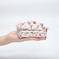 thumbnail image 1 of VINOIC Miniature Sofa Model, Small Floral Couch for Dollhouse Display Collectors, 1 of 4