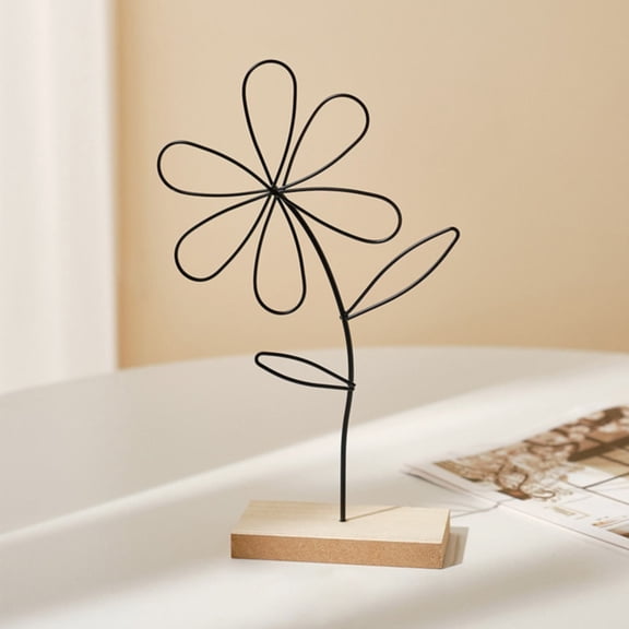 VINOIC Modern Golden Table Sculpture Abstract Art Desktop Decor for Living Room
