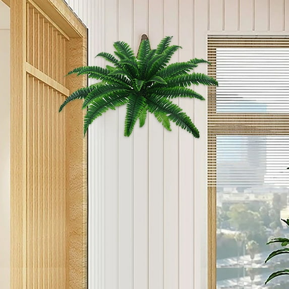 VINOIC Realistic Outdoor Faux Plants, Porch Decor Artificial Ferns for Home Garden Greenery