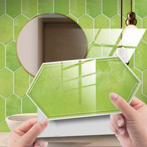 VINOIC Sticky Tiles for Bathroom - Marble Rock Crystal Floor Stickers - Self-Adhesive Waterproof Wall Tiles for Kitchen Renovation - Slip-Resistant PVC Backsplash, I