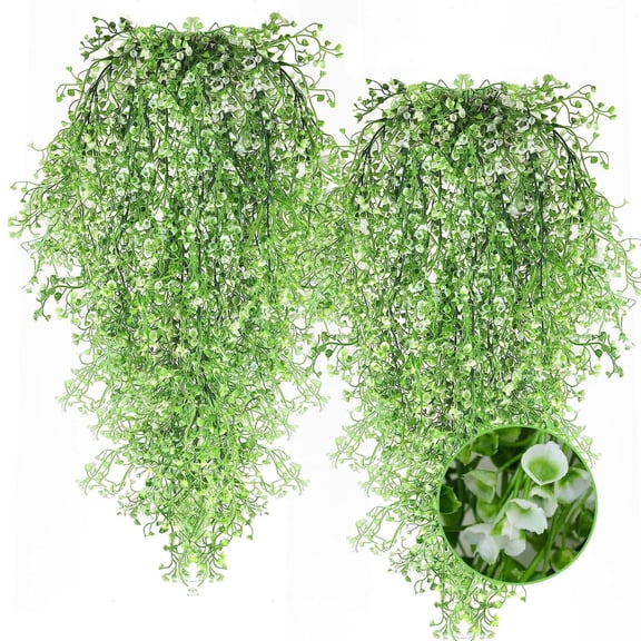 VINOIC Vine Hanging Artificial Plants, Fern Greenery Garland Wall Decor, 1-Piece Indoor Outdoor Garden Wedding for Vine Hanging Artificial Plants Artificial Hanging Plant Ferns Wall Plants