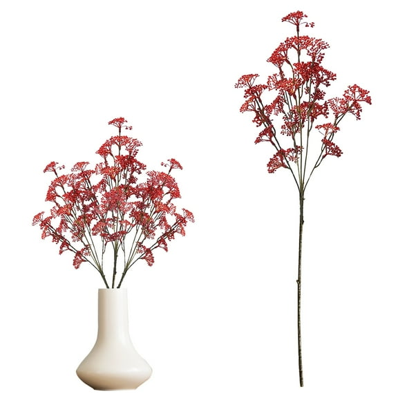 VINOIC Wild Grape Vine Spray Eco-Friendly Artificial Greenery with Berries 5 Branches for Elegant Home Decor Wedding Centerpieces Table Arrangements