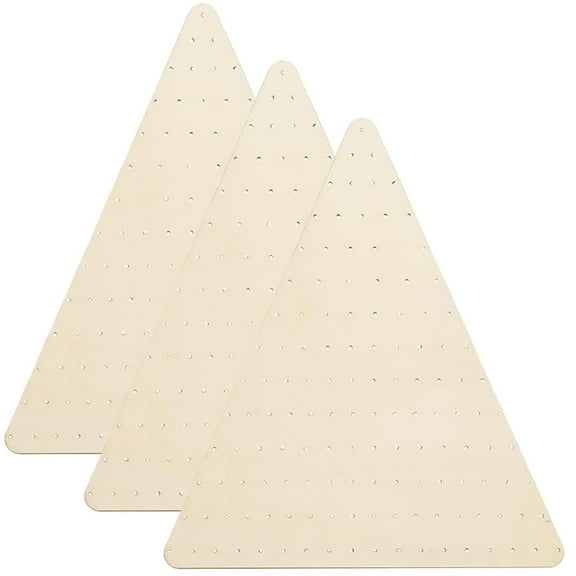 VINOIC Wreath Boards Wooden Frame, Triangular Design with Pre-Drilled Holes, Perfect for DIY Crafts and Seasonal Decor, Versatile for Home Door and Wall Decoration Projects