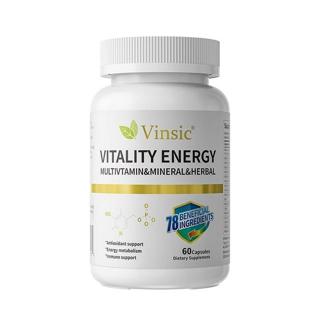 Vinsic Vitality Energy Essential Immune Support Capsules, Unflavored