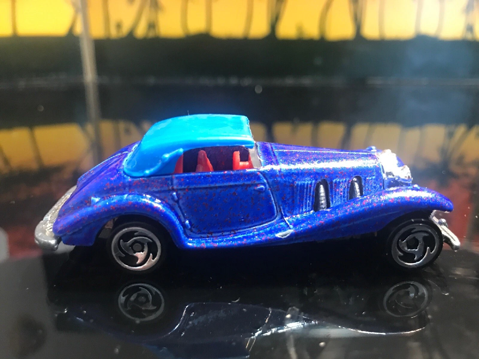 VINTAGE 1982 HOT WHEELS MERCEDES 540K RARE BLUE METAL FLAKE