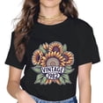 thumbnail image 1 of VINTAGE 1982 Sunflower Bouquet Printed T-Shirt Pullover Short Sleeve., 1 of 3