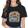 thumbnail image 1 of VINTAGE 1983 Sunflower bouquet print t-shirt., 1 of 3