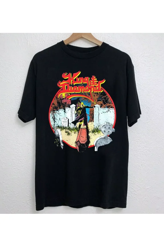 VINTAGE 1990 KING DIAMOND Band Short Sleeve T-shirt, size S-5XL