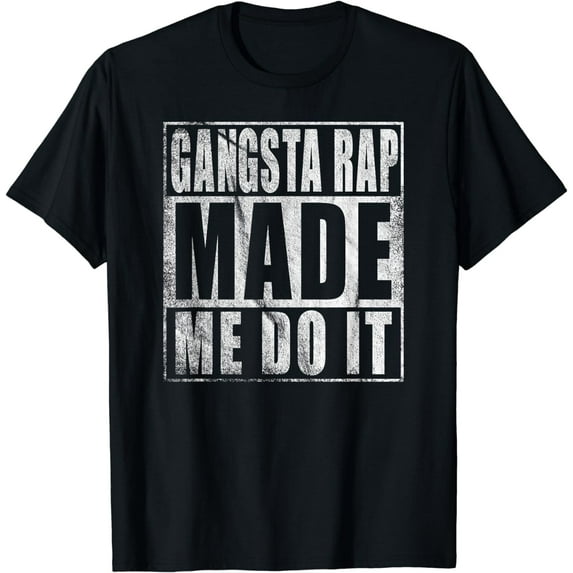 VINTAGE 90'S GANGSTA RAP MADE ME DO IT T-SHIRT