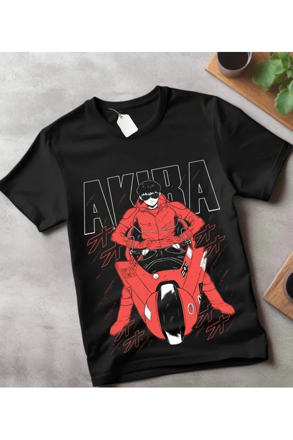 VINTAGE AKIRA T-Shirt Manga Anime Kaneda Tetsuo Katsuhiro Otomo Neo Tokyo Tee gift